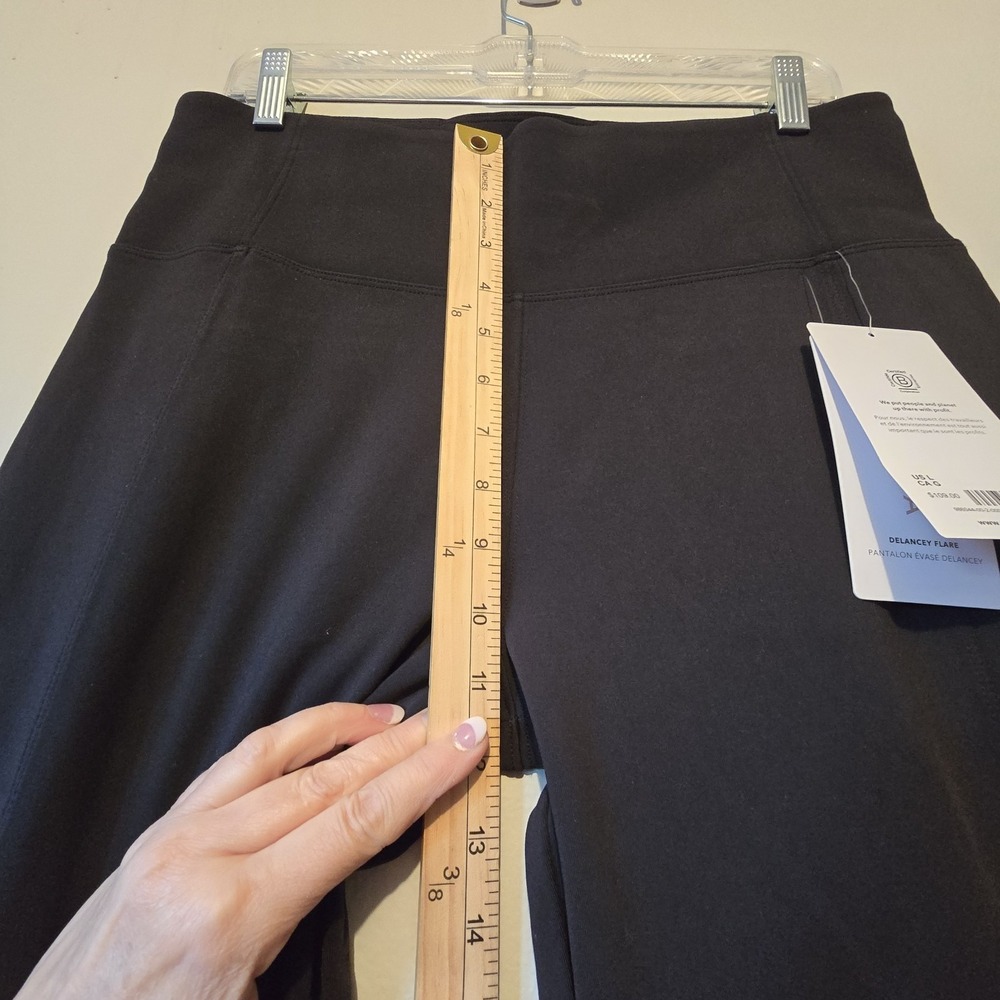 Athleta NWT Delancey Flare Pants Women's LG Black #986044 Work Office Stretch - Picture 8 of 12